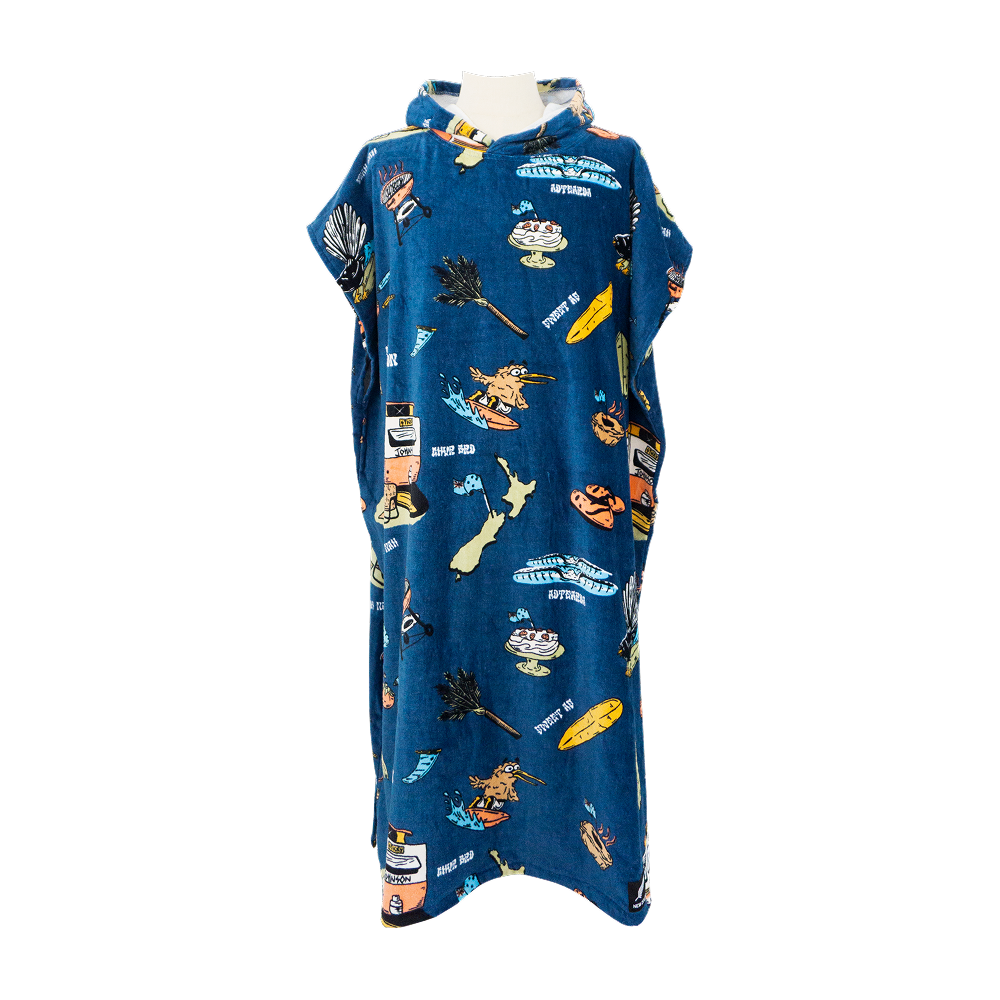 Kiwi Summer Hooded Surf Towel | Sticky Johnson