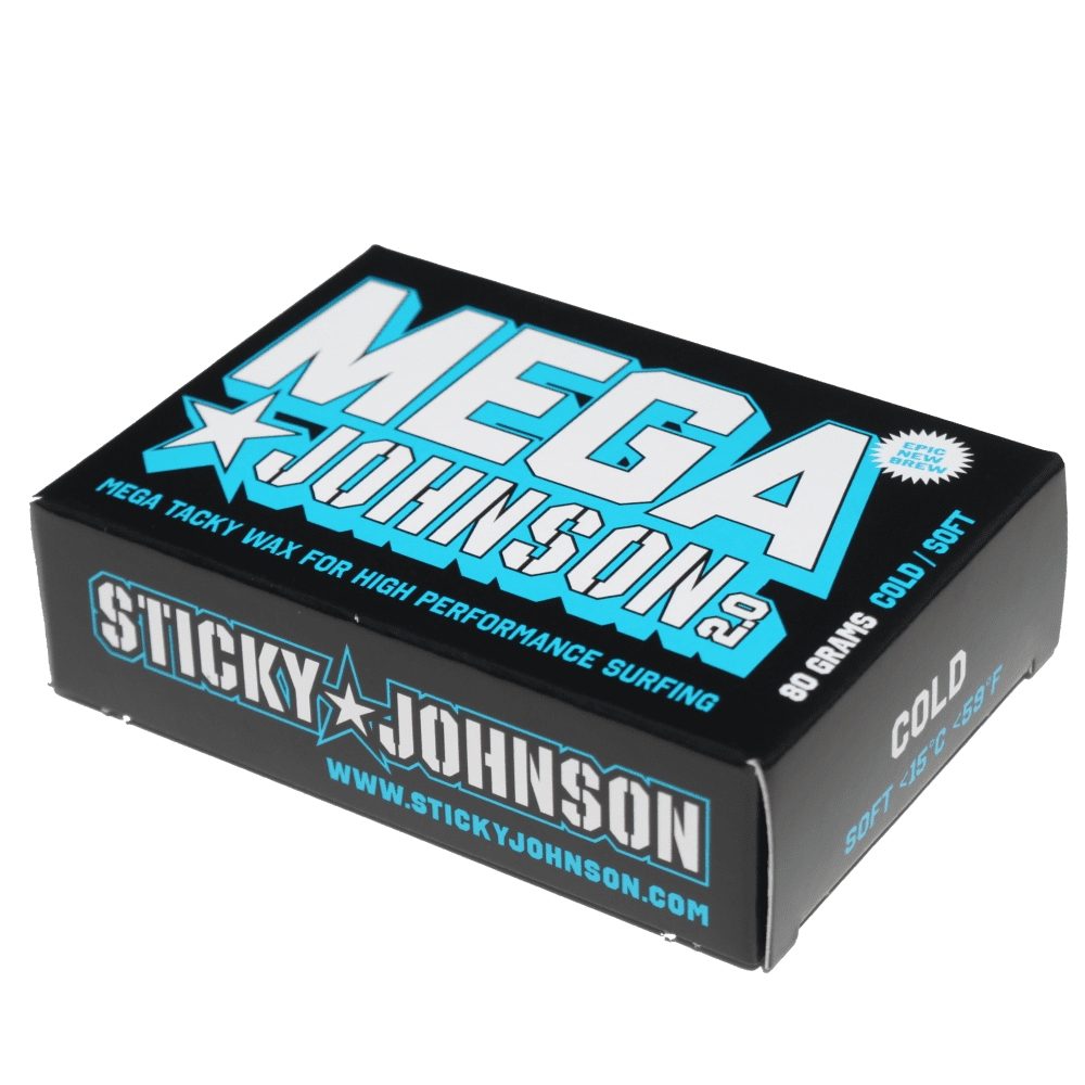 Sticky Johnson surfboard wax Mega Cold