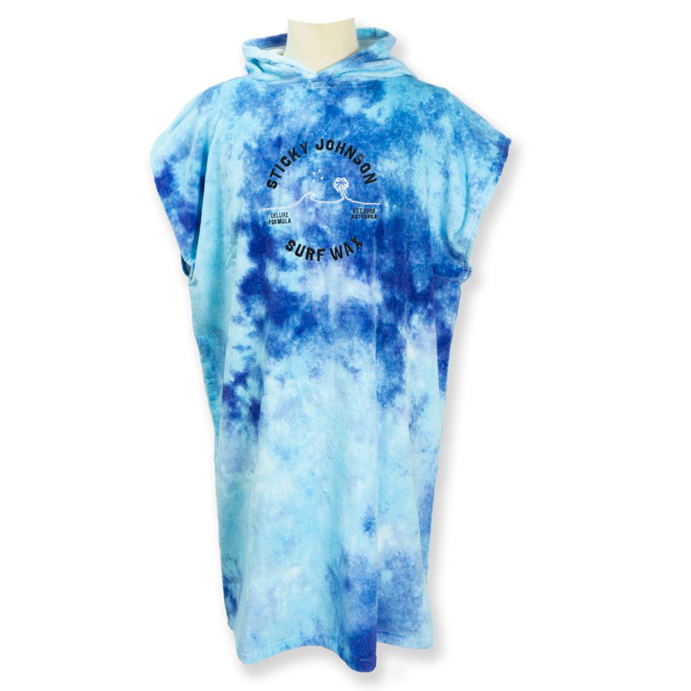 Sticky Johnson Blue Tie Dye Hooded Towel