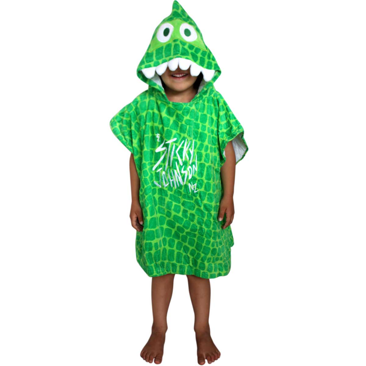 Sticky Johnson Kids Dino Hooded Towel