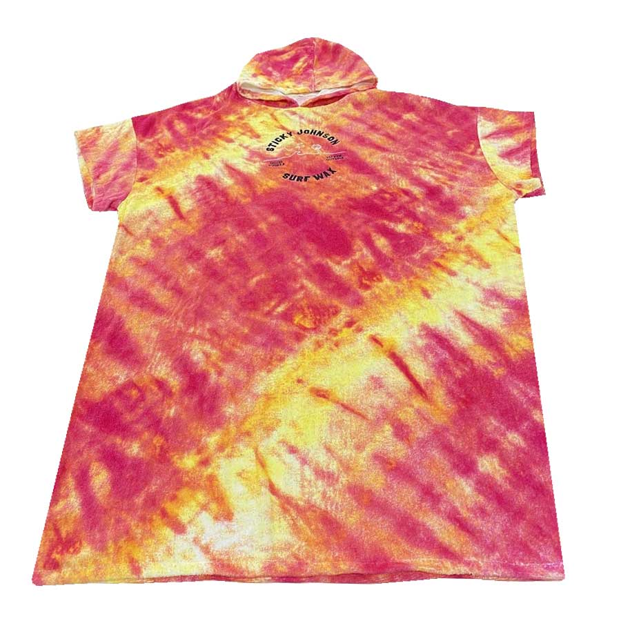 Sticky Johnson Red Tie Dye Hoodied Towel
