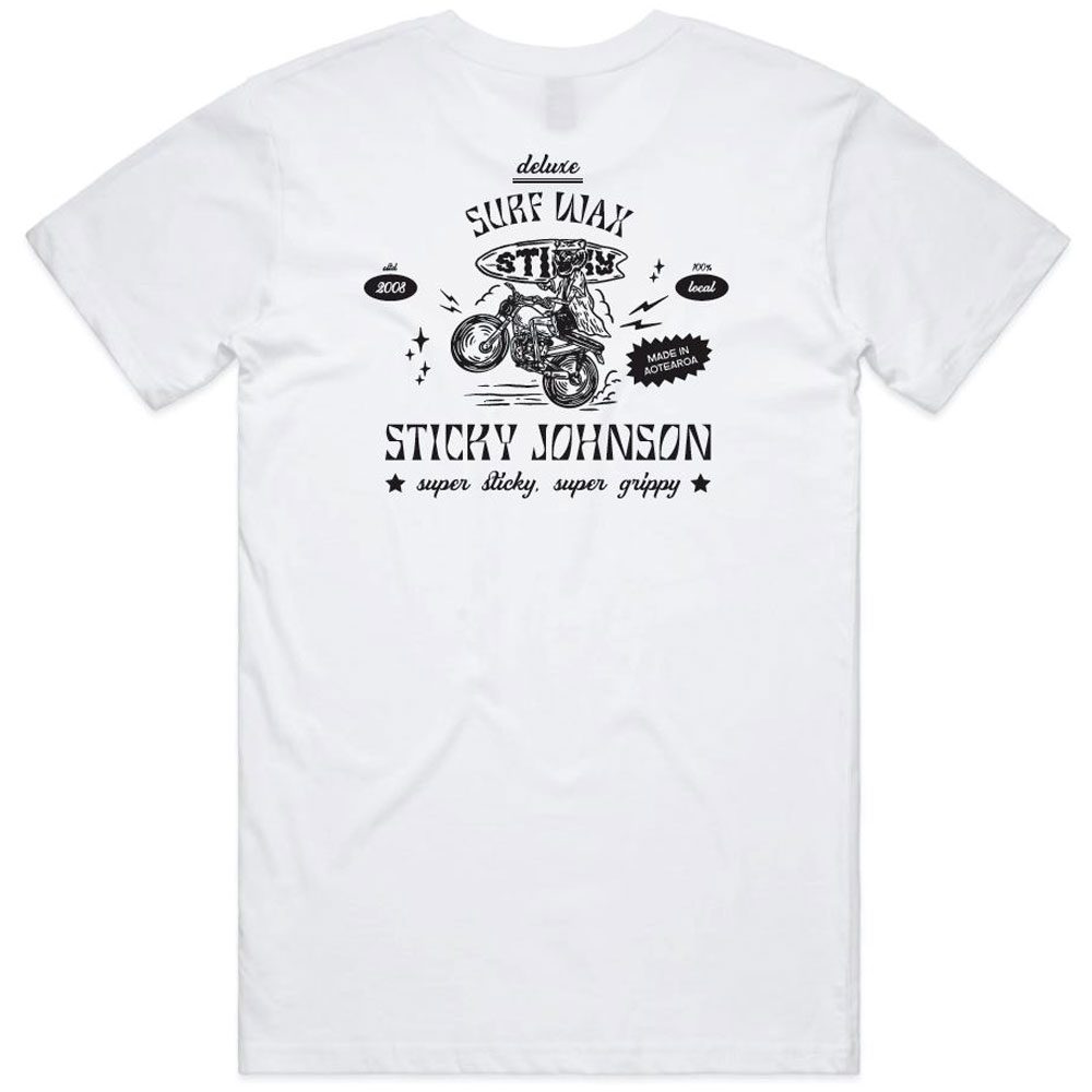 SJ Moto Tiger Tee - White