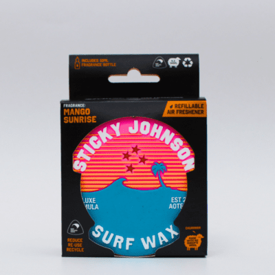 Sticky Johnson refillable car air freshener - mango sunrise